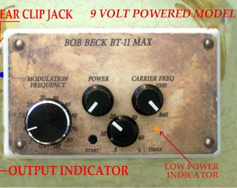 Bob Beck BT-11 MAX Bio-Tuner mit Low-Power-LED/Timer/Adj-Träger/betrieben über 9-V-Batterie.