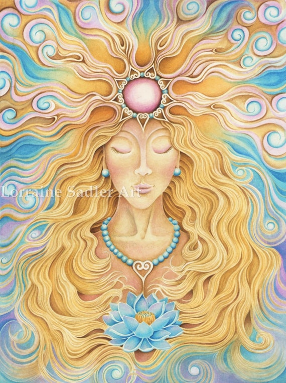 Meditation Room Psychedelic Art Yoga Art Surrealism Framed Visionary Art