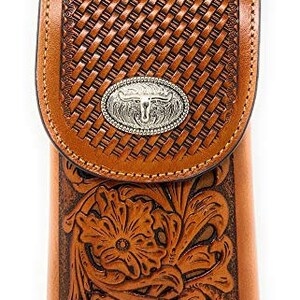 TOOLED LEATHER HOLSTER, Western Reenactment Costume, Tooled Western  Holster, Cowboy Holster and Belt, Horse Head Belt Buckle. Free Shipping 