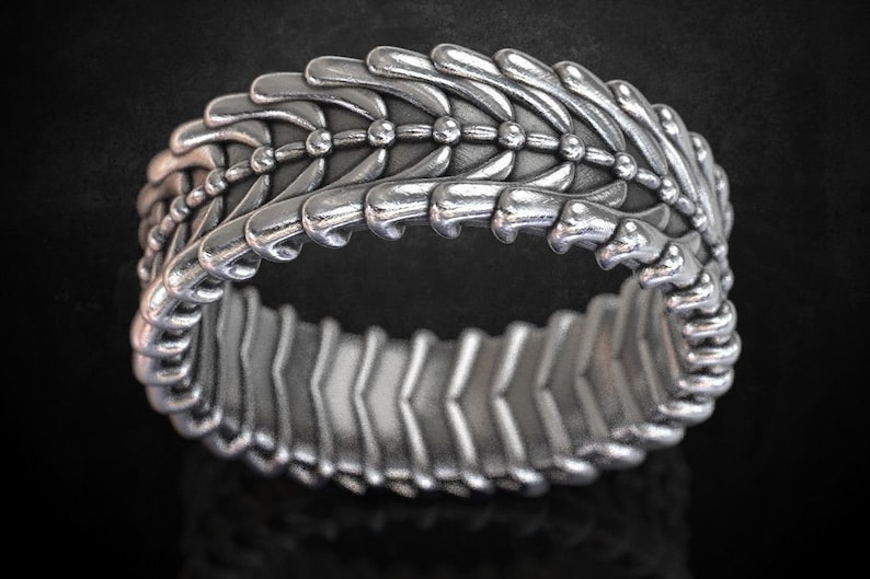 Exclusive Ring For Stylish Wedding Men/'s Biker Oxidized In 925 Sterling Silver Unique Band For Him Anniversary Ring Statement Ring