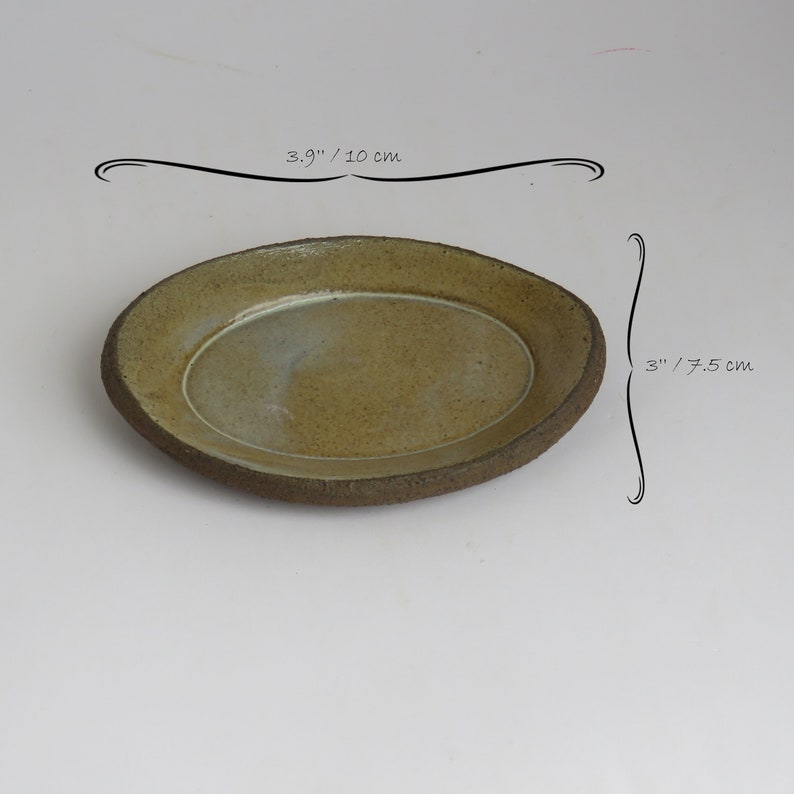 Trinket Ring Dish Valentines Day Gift Ring Display Oval Ceramic Ring Dish Clay Ring Dish Jewelry Dish Brown Ring Dish Ring Holder