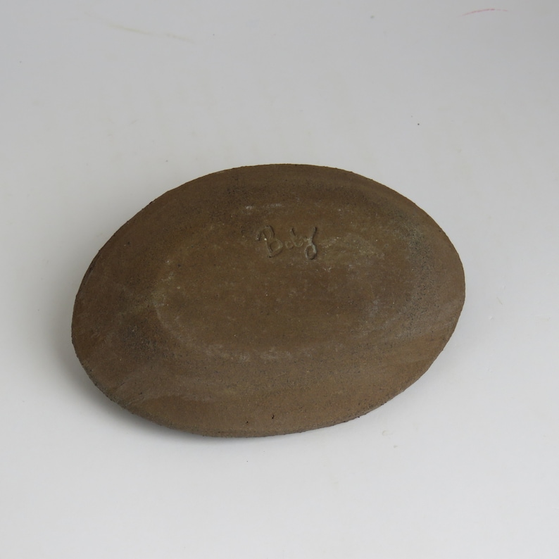 Trinket Ring Dish Valentines Day Gift Ring Display Oval Ceramic Ring Dish Clay Ring Dish Jewelry Dish Brown Ring Dish Ring Holder