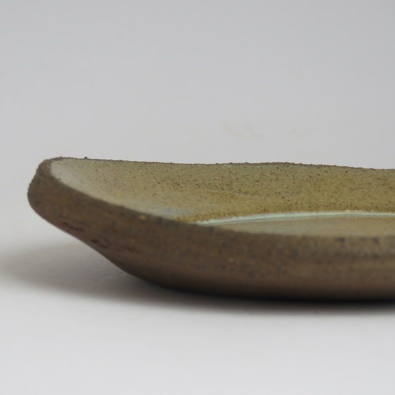 Trinket Ring Dish Valentines Day Gift Ring Display Oval Ceramic Ring Dish Clay Ring Dish Jewelry Dish Brown Ring Dish Ring Holder