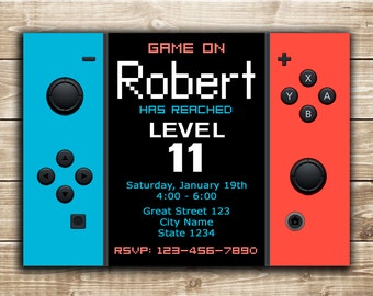 Switch Invitation Etsy