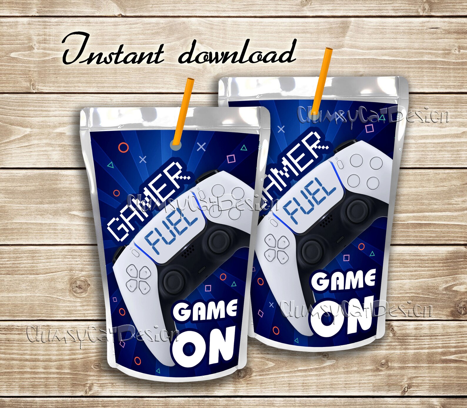 Video Game Juice Gamer fuel juice PS5 Video gamer Birthday Etsy