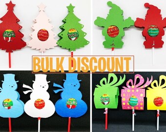 Christmas Tree Lollipop Holder Svg