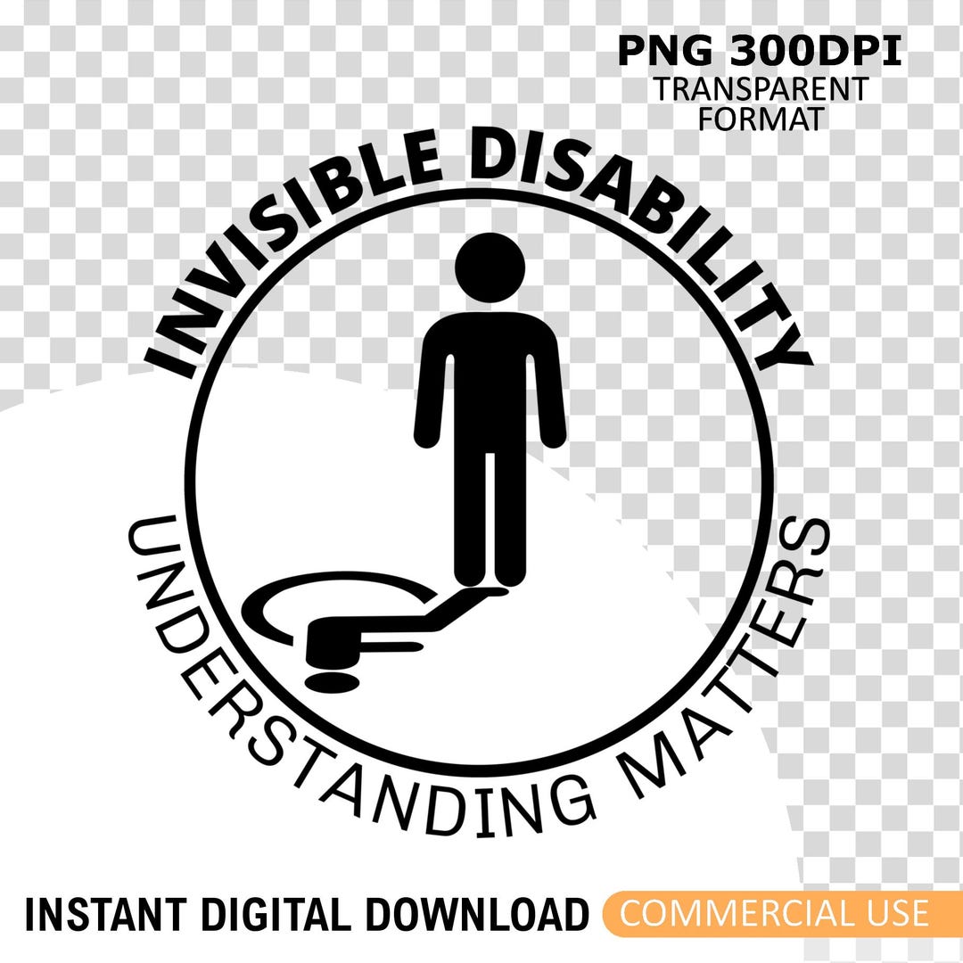 Invisible Disability PNG Vector Illustration - Understanding Matters ...