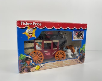 Vintage Fisher Price Great Adventures Cannonball Coach 77056