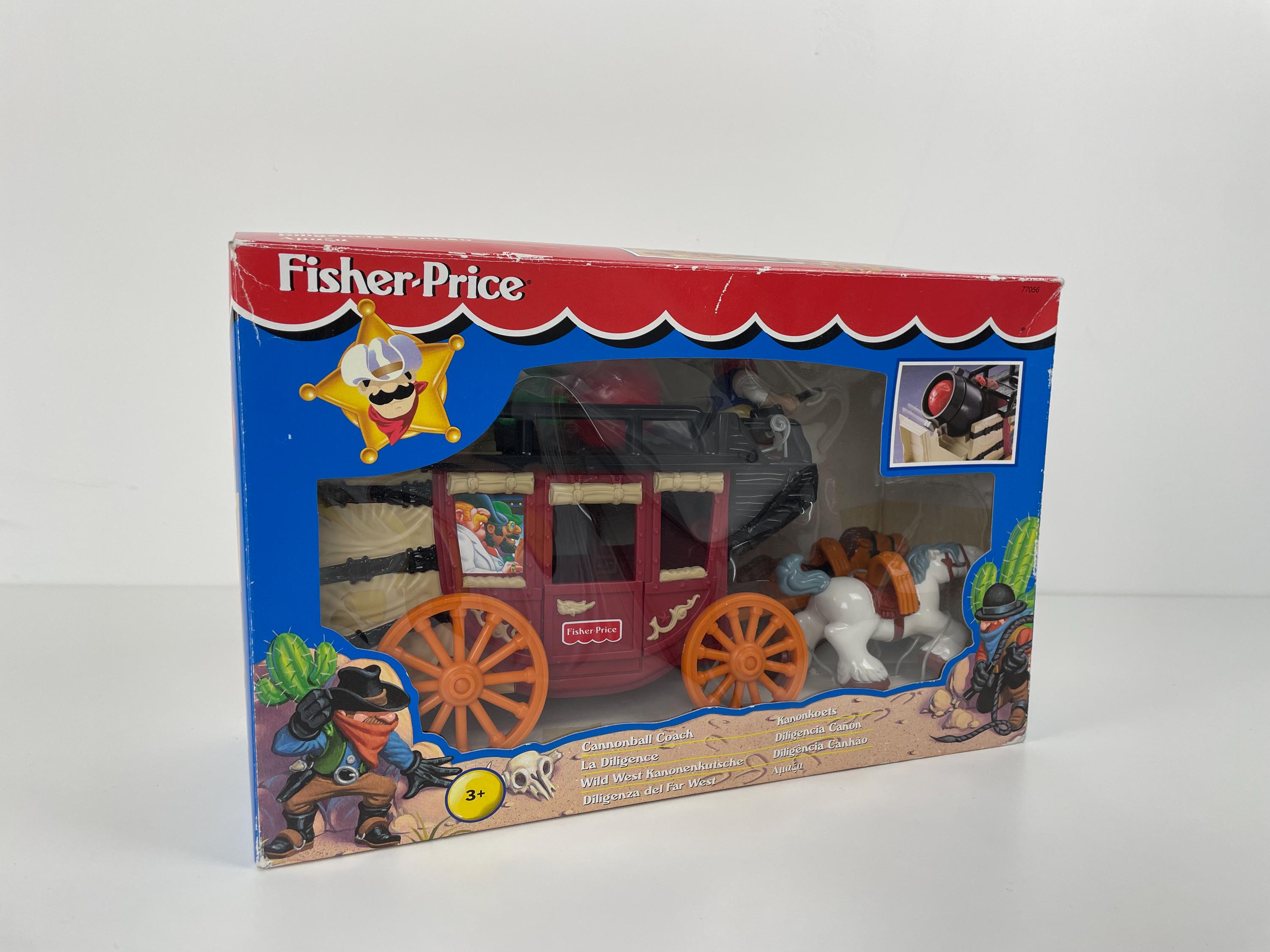 Vintage Fisher Price Great Adventures Cannonball Coach # 77056