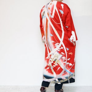 KIMONO Gown Coat upcycled from vintage Japanese Kimono image 1