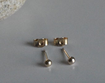 Micro 9ct Gold Ball Studs