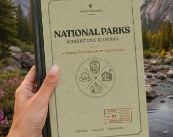 National Park Travel Journal, Personalized Adventure Notebook, Hiking & Camping Journal, National Park Memory Book, Custom Gift