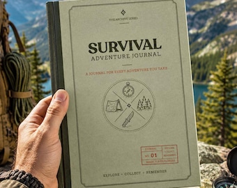 Survival Journal, Personalized Adventure Notebook, Bushcraft & Camping Journal, Outdoor Survival Log Book, Custom Gift
