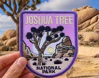 Joshua Tree National Park Patch, Travel patch, California Travel Iron on outdoor patch desert camp life patch adventure patch - P034
