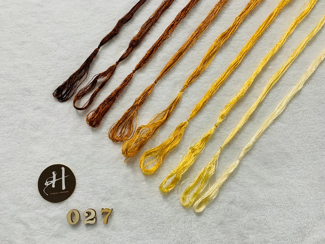 Neu #027 , 9 Farben, 100% Seiden Stickgarn, Silk Embroidery Threads ...