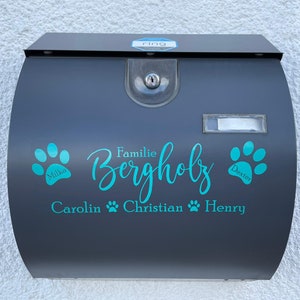 Mailbox sticker / personalized / sticker up to 30 cm long