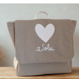 Kinderrucksack Kitarucksack Herz personalisiert