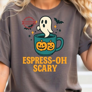 Espresso Coffee PNG, Spooky Coffee png, Cute Halloween Png, Girl Halloween png, Coffee Ghost Png, Coffee Lover Png, Caffeine Mama Png