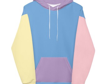 multi colored pastel hoodie