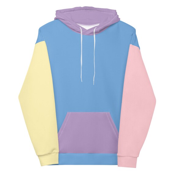 Pastel Color Block Unisex Hoodie Etsy