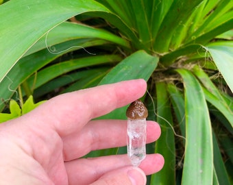 Quartz Point Acorn Pendant