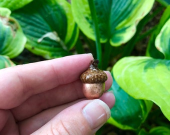 Copper Mini Acorn Pendant