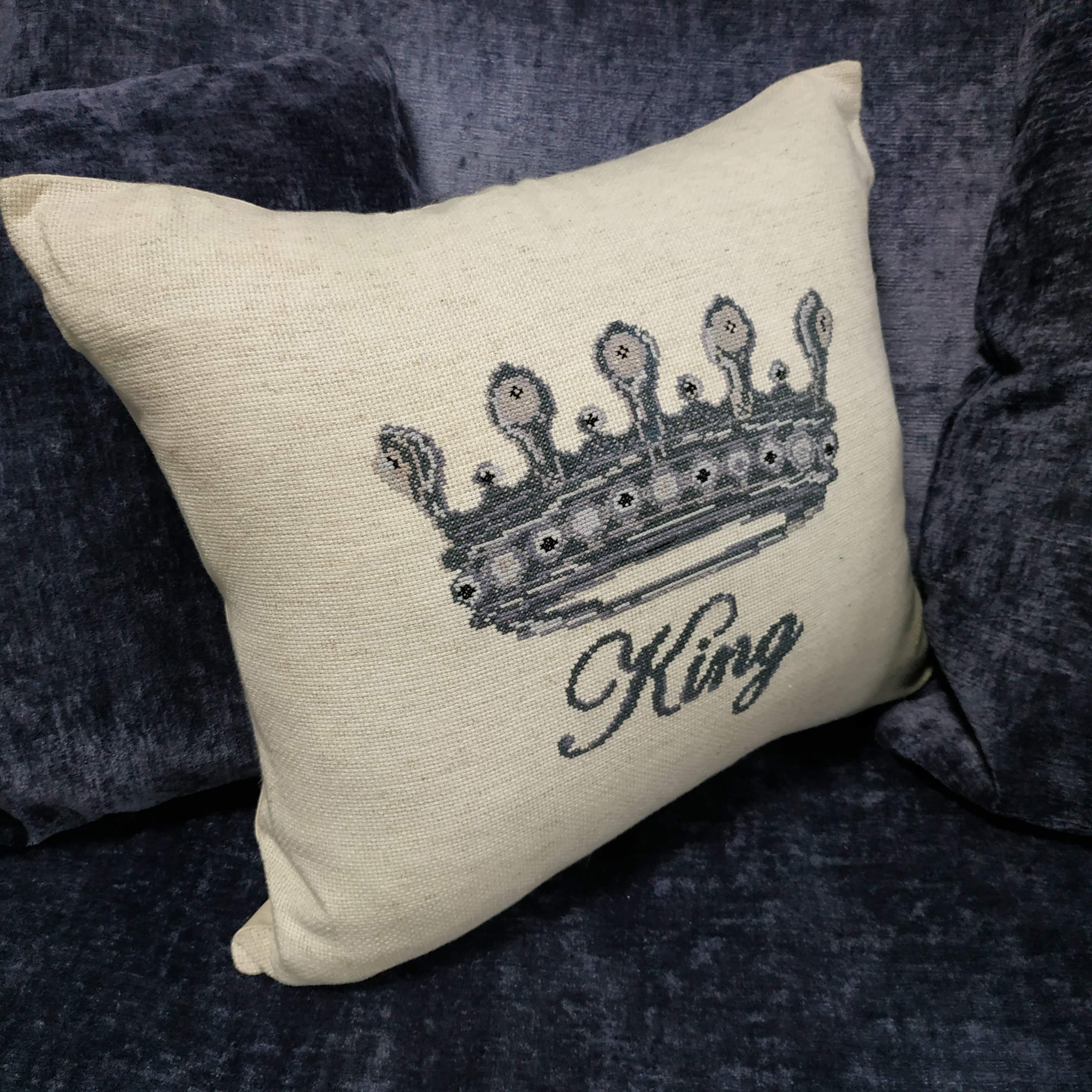 Pillow Cover. Throw Pillow. Decorative Pillows. Cross Stitch Etsy