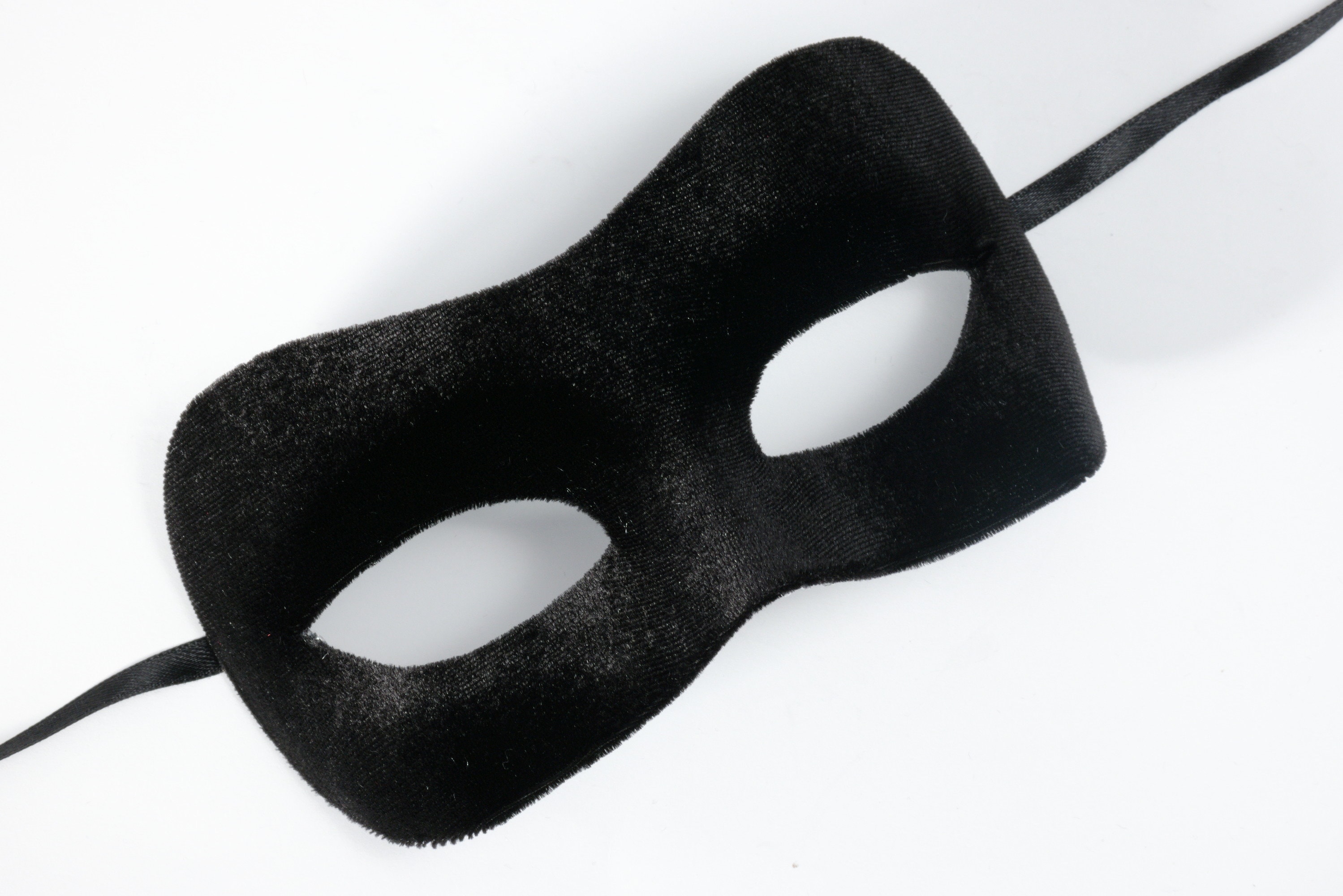 Black Velvet with Feathers Mask Black Velvet with Feathers Mask