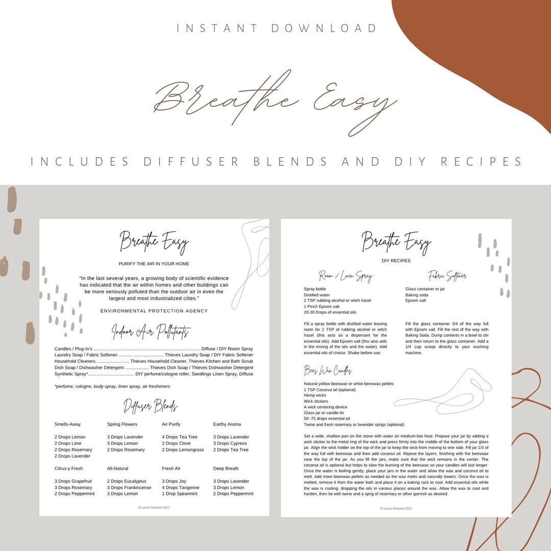 Essential Oil Diffuser Blends, DIY Candle Recipe, DIY Fabric Softener ...