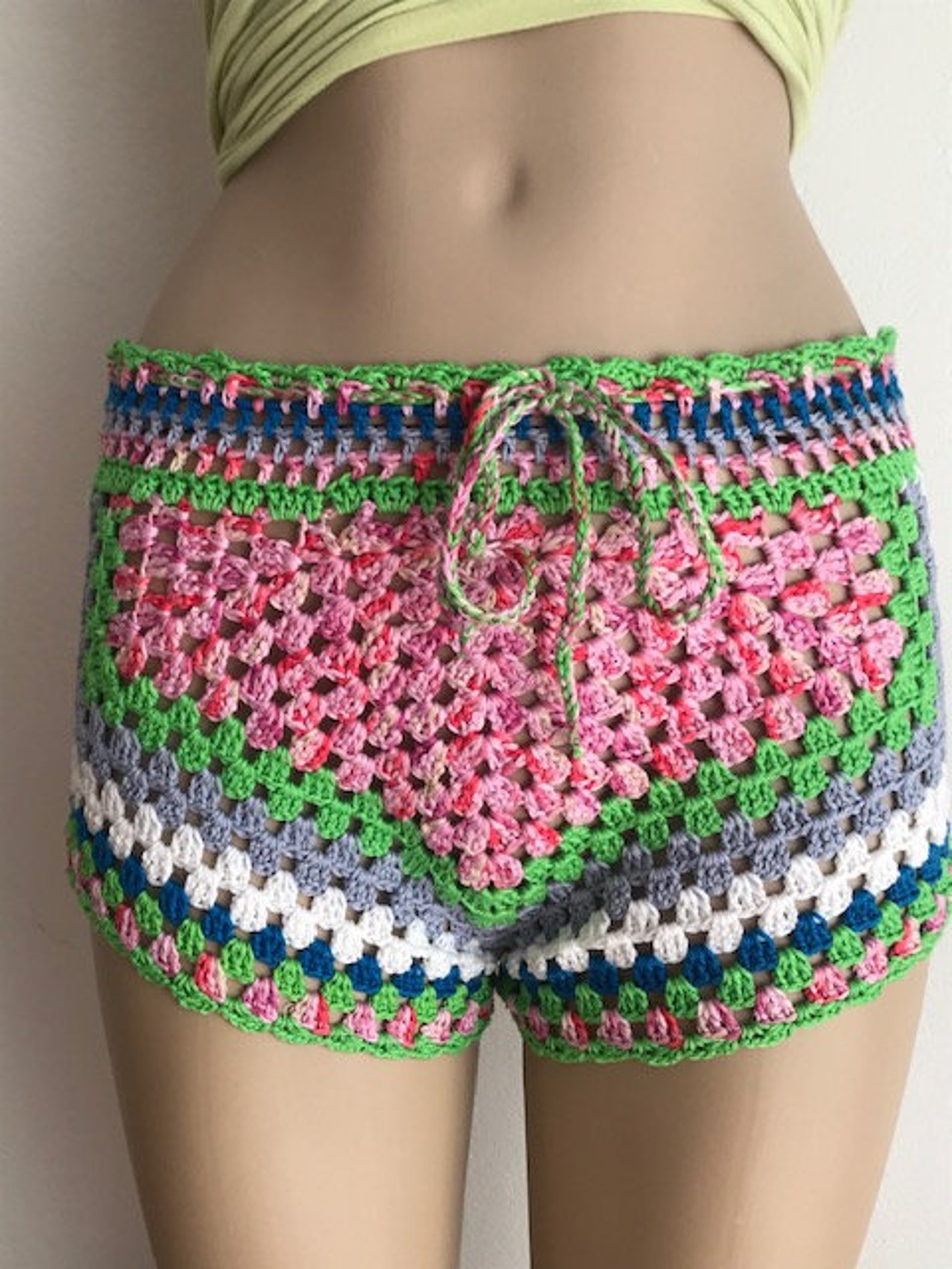 Crochet Shorts Women Shorts Bikini Cover Up Beach Shorts - Etsy