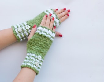 Women winter Gloves | Fingerless Mittens | Hand Knitted Gloves | Wrist Warmers | Chunky Knit gloves | Wool Arm Warmers |Woman accessories