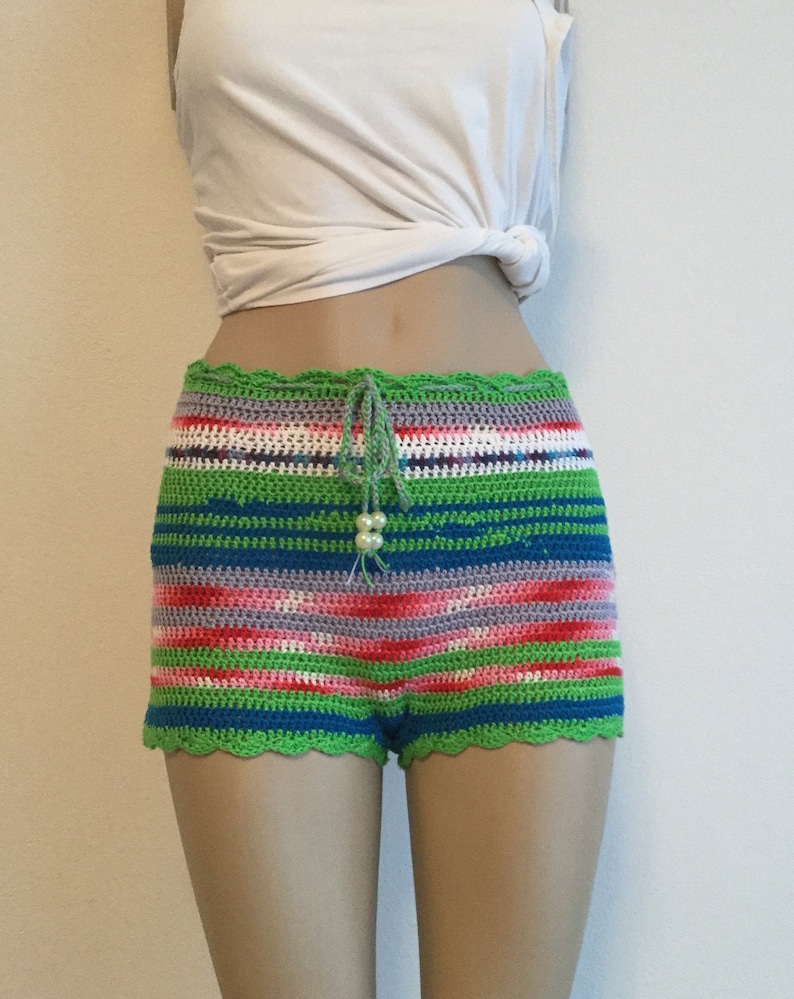 Crochet Shorts Women Shorts Bikini Cover Up Beach Shorts | Etsy