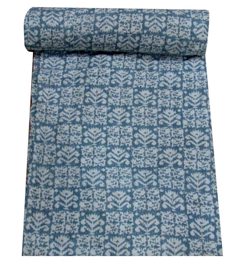 100/% cotton Handblock Kantha Quilt Home Decor Handmade Kantha Quilt Kantha Bedspread Indian Kantha Throw Indian Cotton Kantha Quilts Gift
