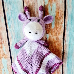 Crochet Giraffe Lovey Comforter PATTERN ONLY