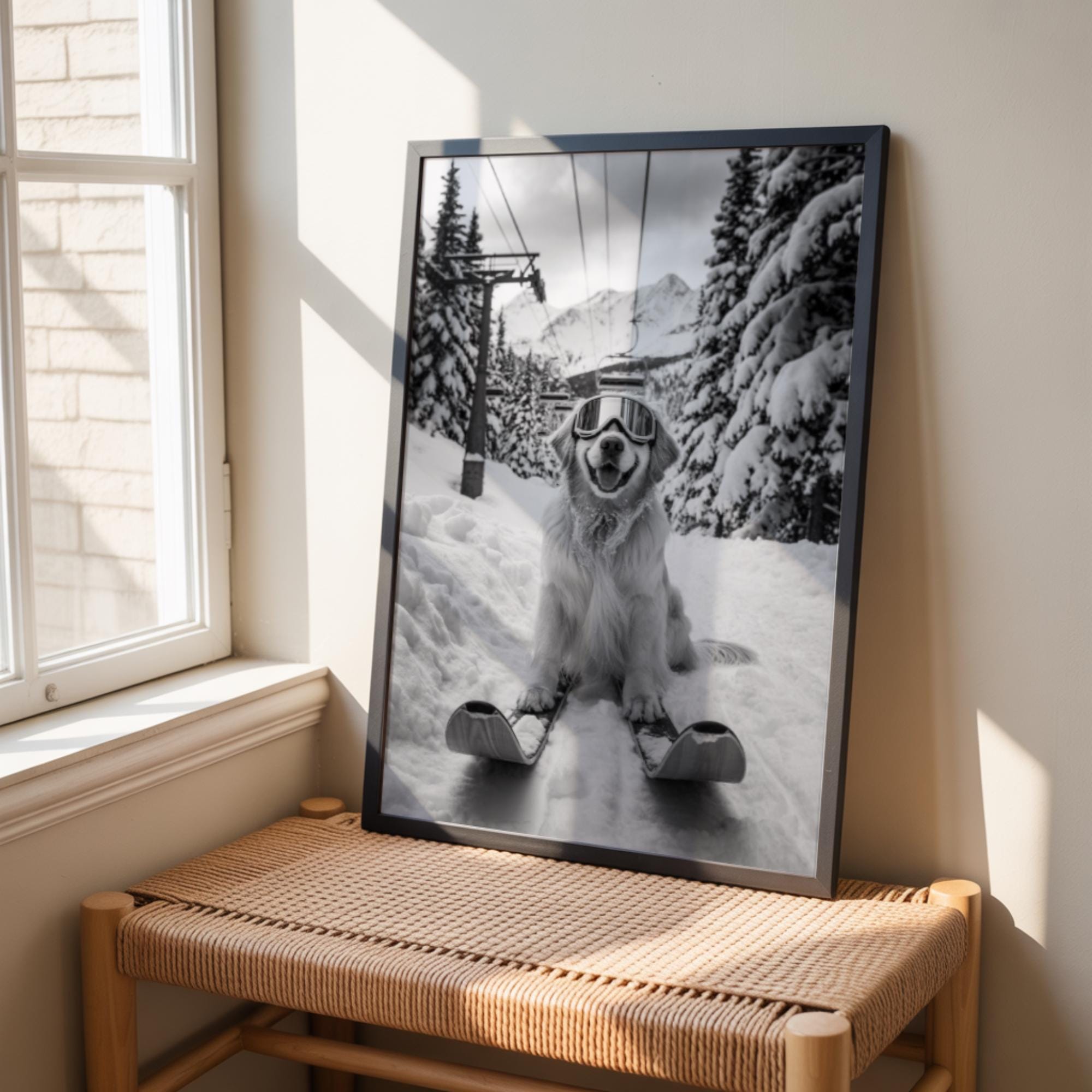Awesome Ski Jump sottobicchiere – sciatore sci, snowboard Snow Mountains Gift # 14435