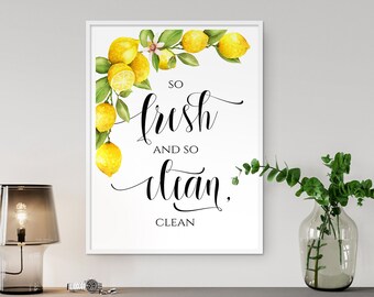 Lemon Bath Decor Etsy