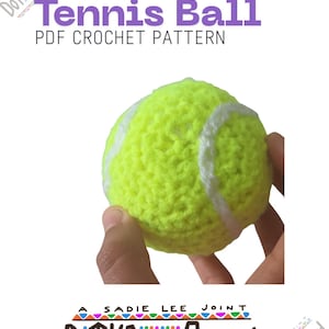 Crochet Pattern - Tennis Ball (PDF Digital Download)