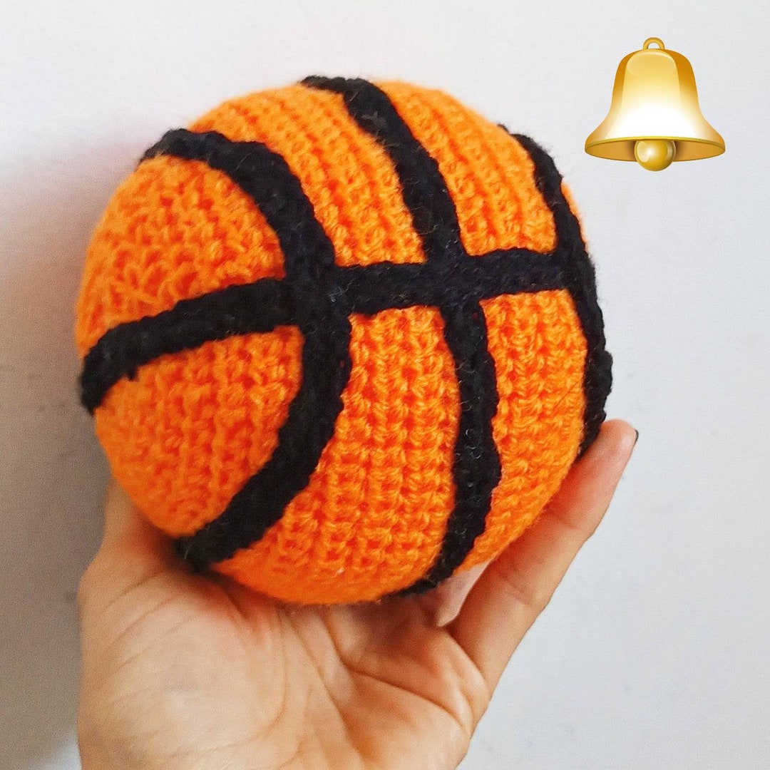 Baby Rattle Basketball Handmade Crochet Sports Ball Etsy