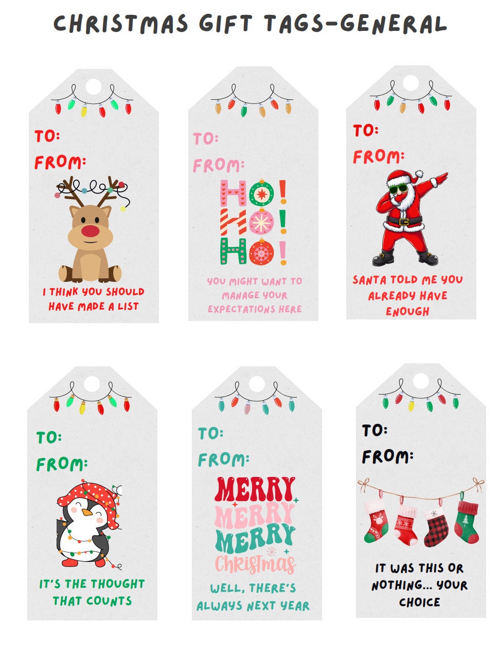 Printable Crochet Gift Tag, Knit Gift Tags, Christmas Crochet Gift Tags ...