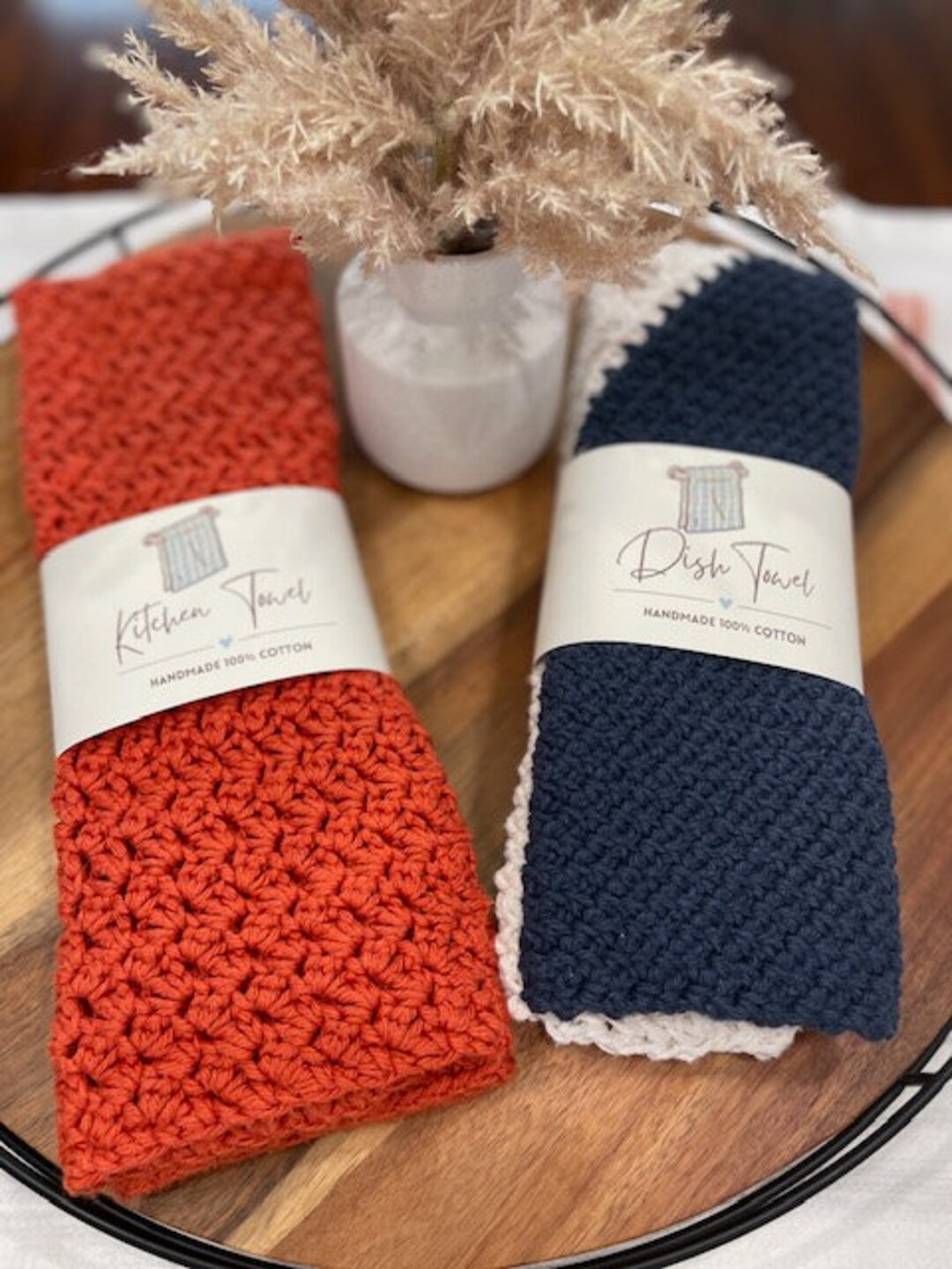Label Wraps for Handmade Kitchen Items, Wrap Labels for Crochet Kitchen ...