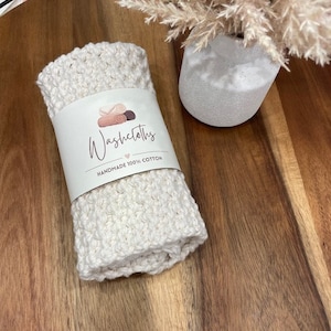 Handmade washcloth label wraps, crochet label wraps for washcloths, knit label wraps, labels for crochet, labels for knit, wrap labels,