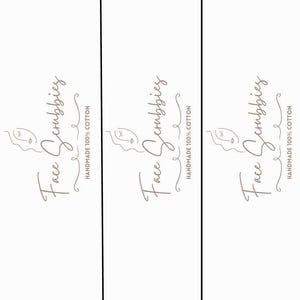 Druckbare häkeln Gesicht Scrubby Tags | Wiederverwendbare Hautpflegeetiketten aus Baumwolle | Umweltfreundlich | Face Scrubbies Label häkeln | Gehäkelte Marktetiketten