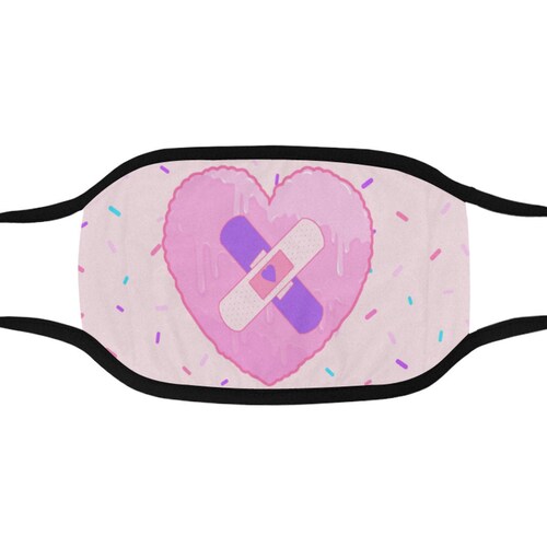Pastel Goth Menhera Kawaii Mask Pastel Goth Face Mask Etsy