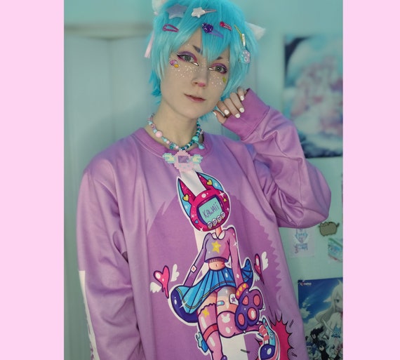 Ropa Yami sudadera pastel gótica suéter Kawaii anime - Etsy España