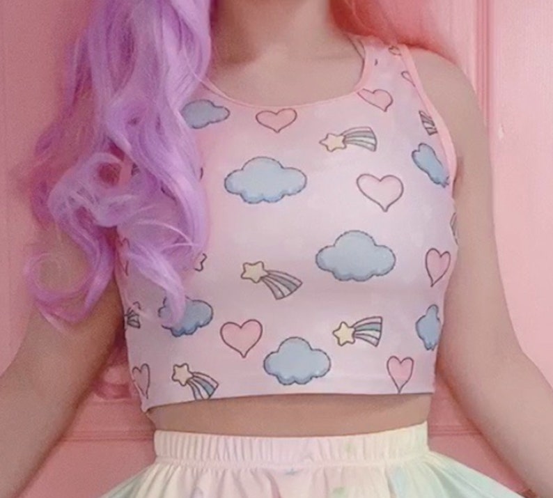 Kawaii Clothing Fairy Kei Yume Kawaiii Kawaii Crop Top Etsy