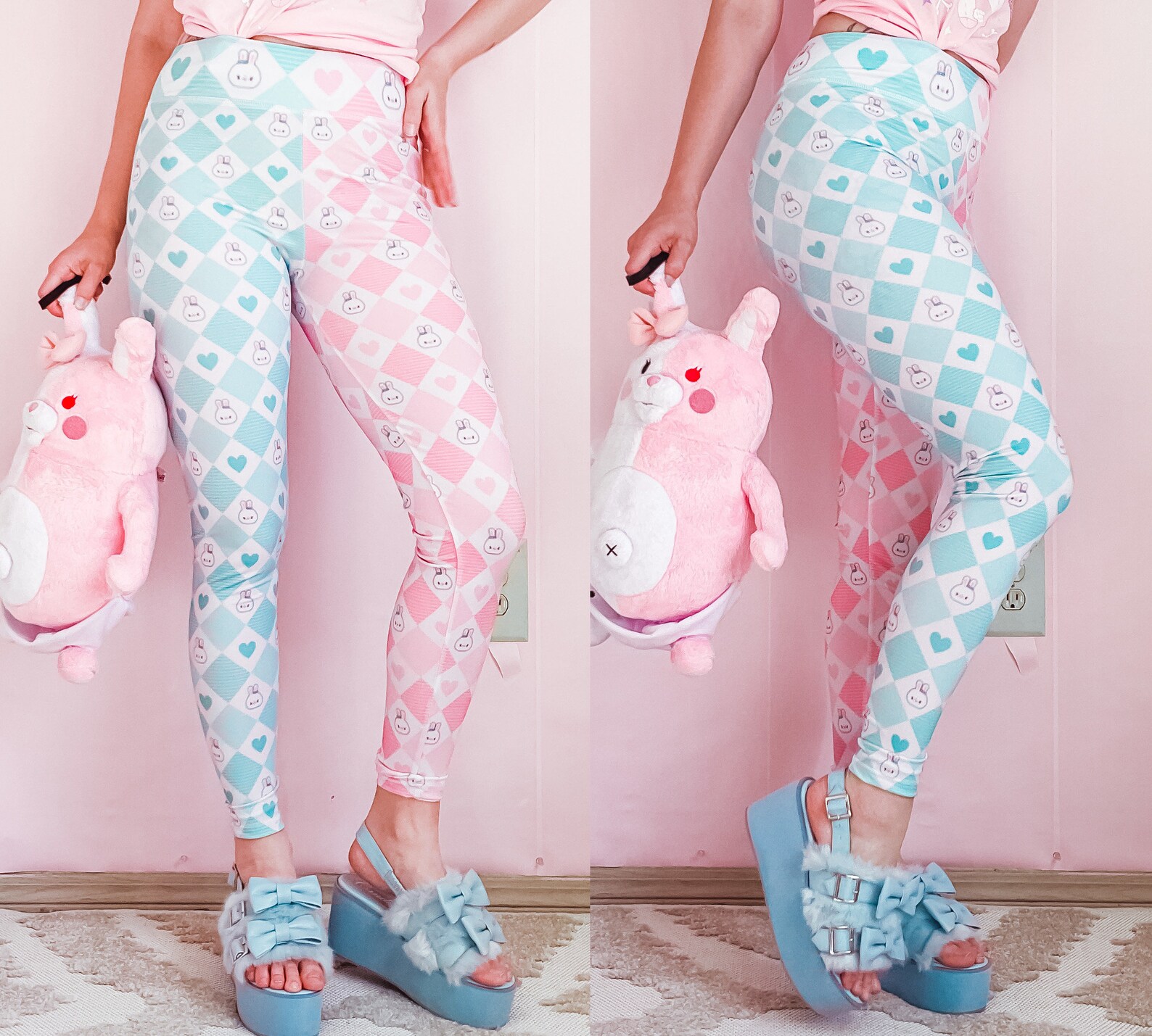 Kawaii Clothing Kawaii Leggings Yume Kawaii Pastel Clothing Etsy Denmark