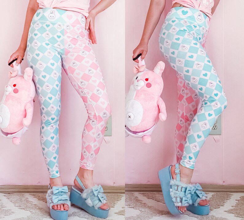 Kawaii Clothing Kawaii Leggings Yume Kawaii Pastel Clothing Etsy