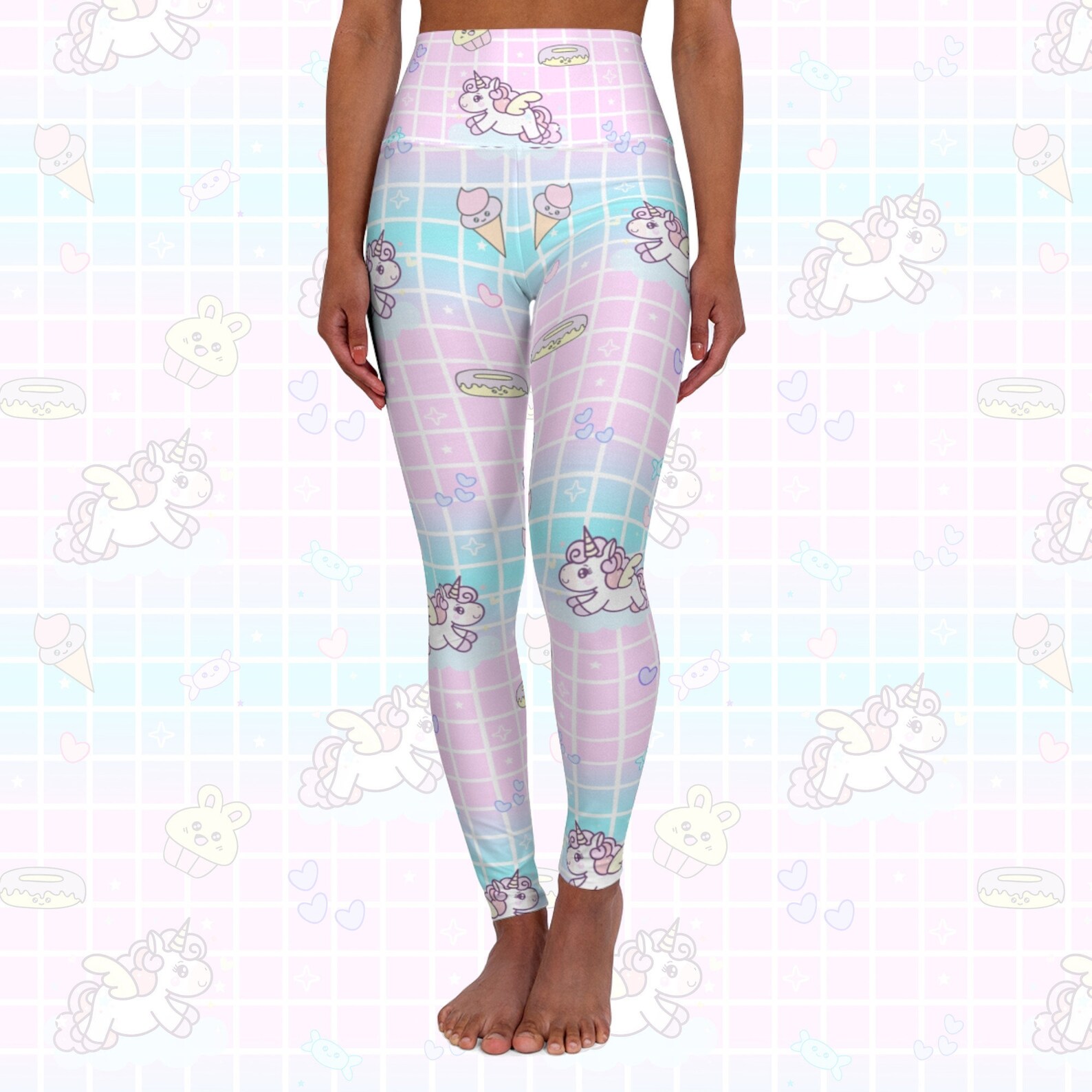 Kawaii Clothing Kawaii Leggings Yume Kawaii Pastel Etsy