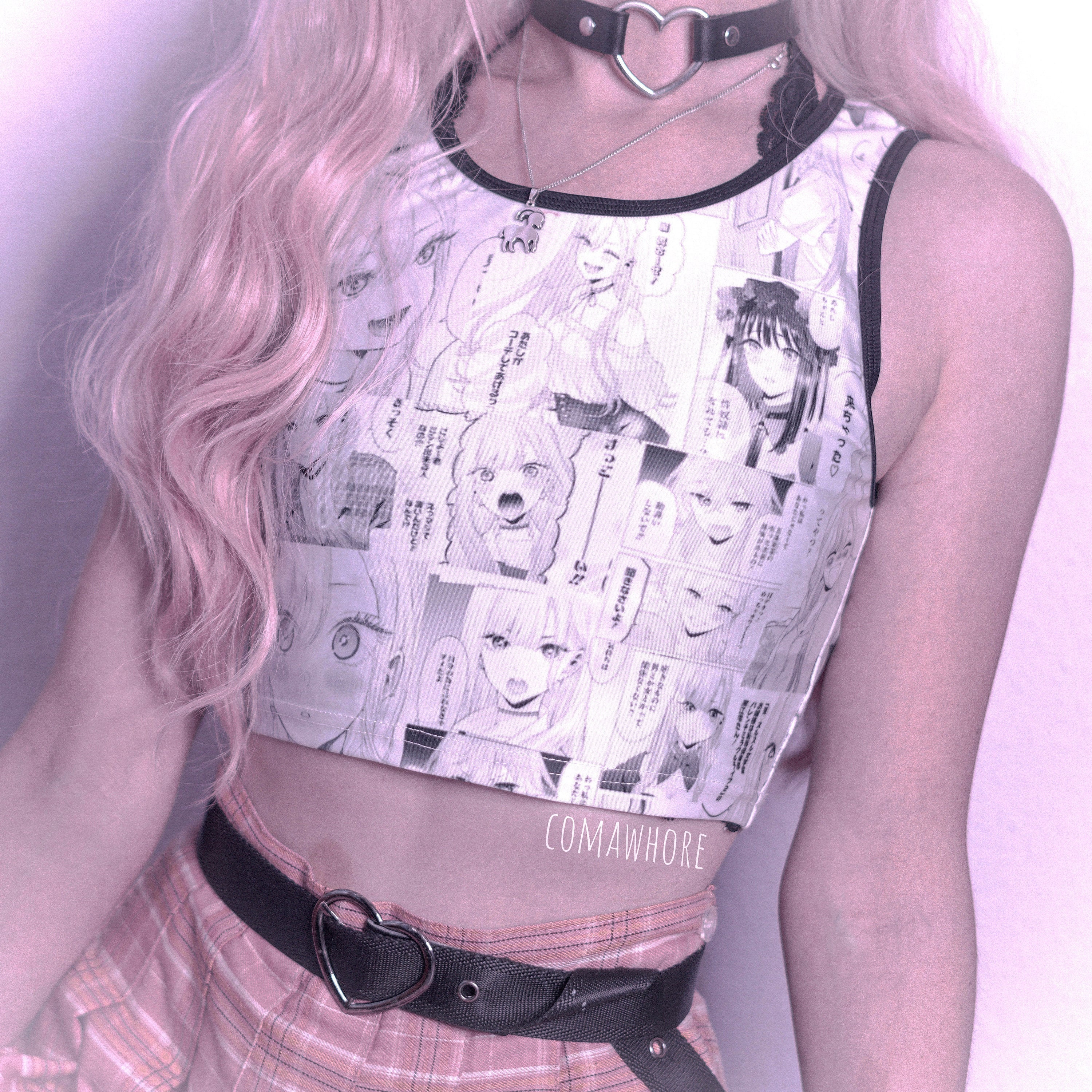 Anime Manga Crop Top Harajuku Clothing 