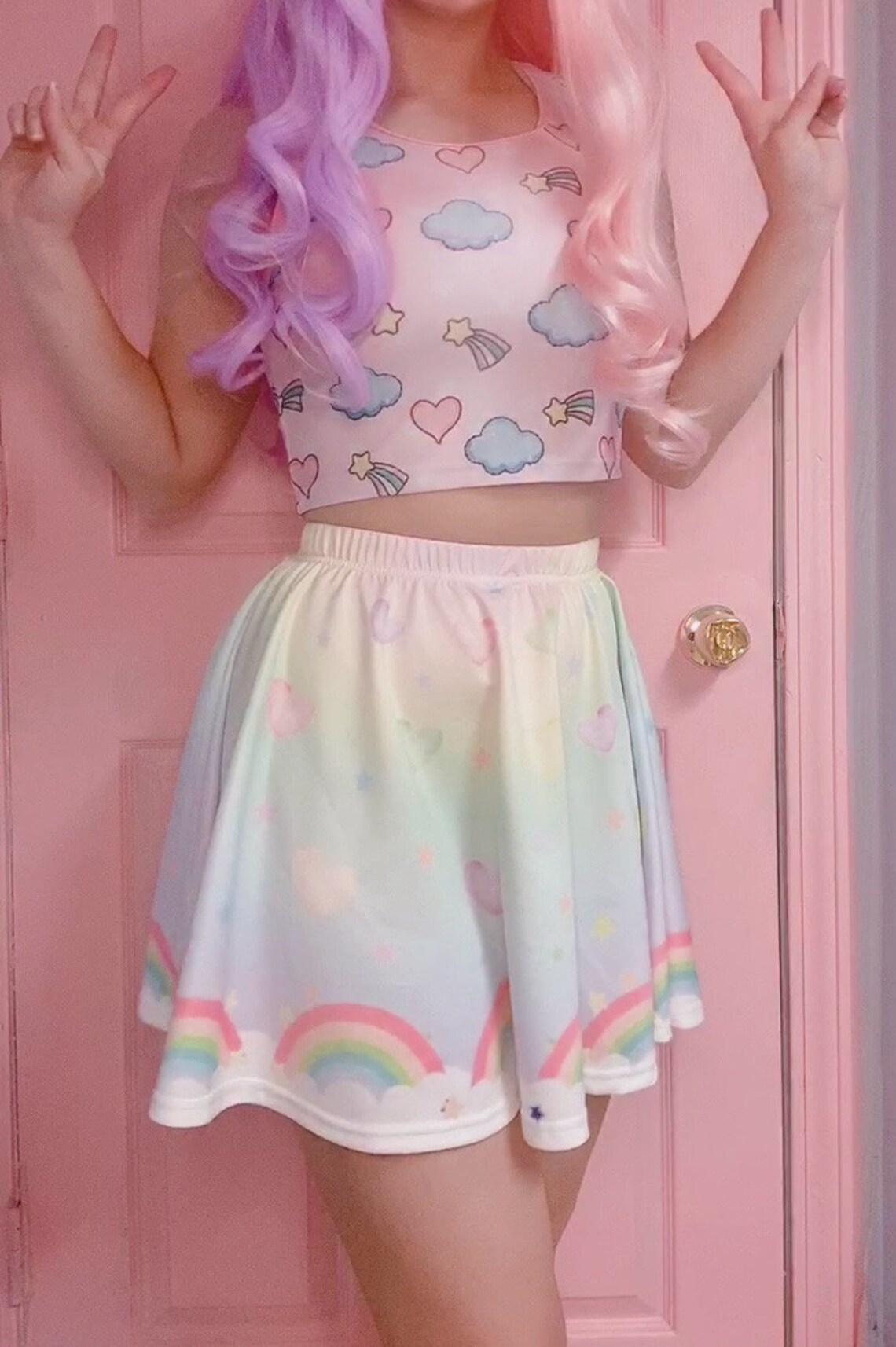 Fairy Kei Kawaii skirt Kawaii clothing Yume kawaii Etsy